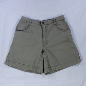 Ibex Vintage High-Waisted Canvas Cotton Shorts for Women, Size‎ 8
